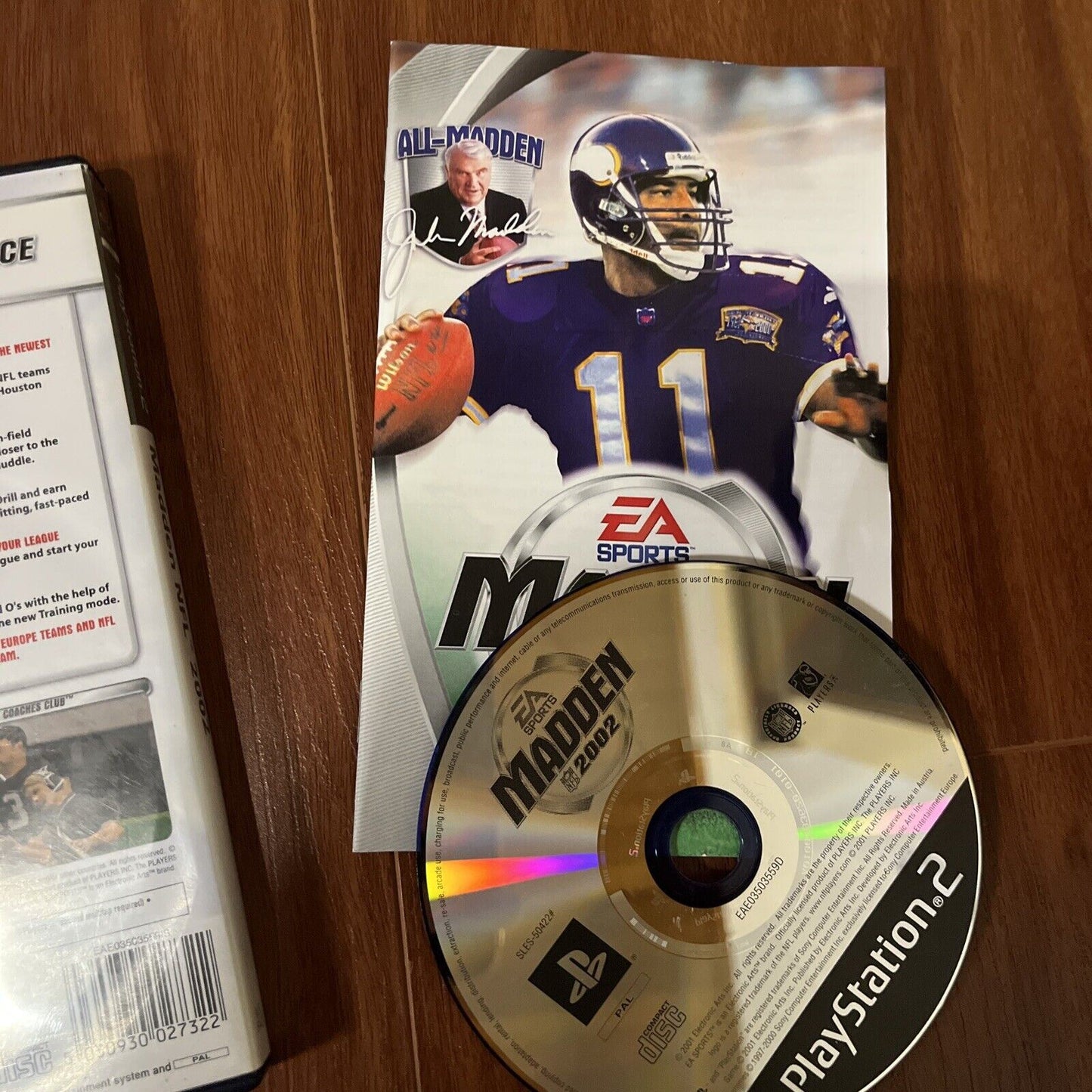 Madden 2002 NFL - Playstation PS2 PAL EA Sports Complete with Manual