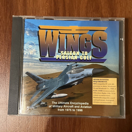 Wings: Saigon to Persian Gulf (PC CDROM, 1995) Window 95