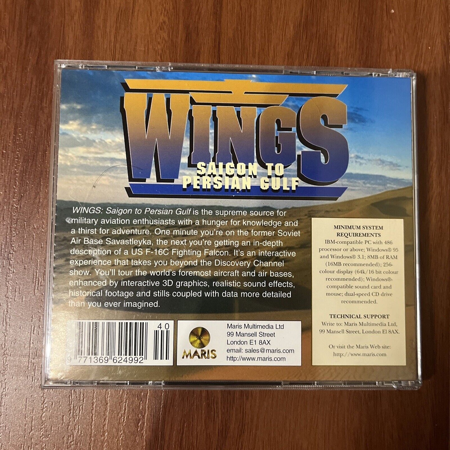 Wings: Saigon to Persian Gulf (PC CDROM, 1995) Window 95