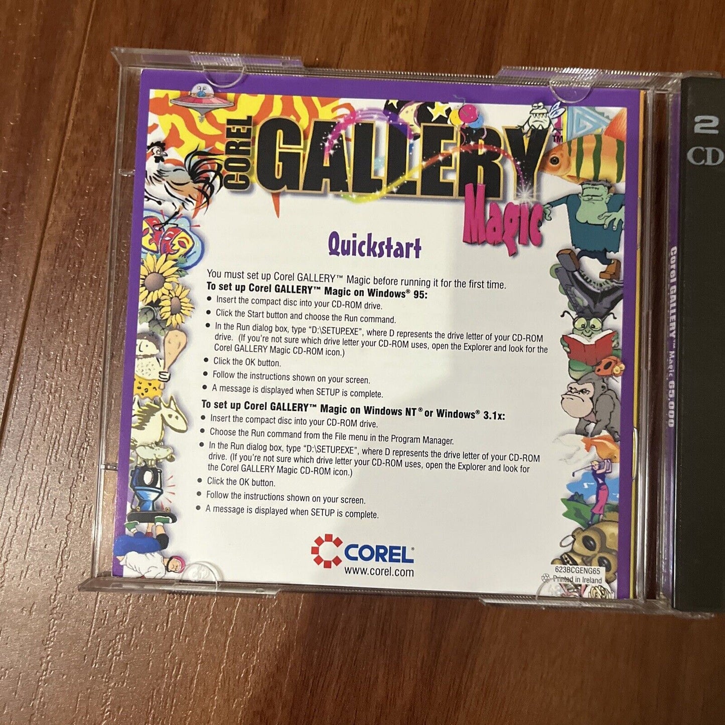 Corel Gallery Magic 65,000 (PC, CD-ROM) Windows 95