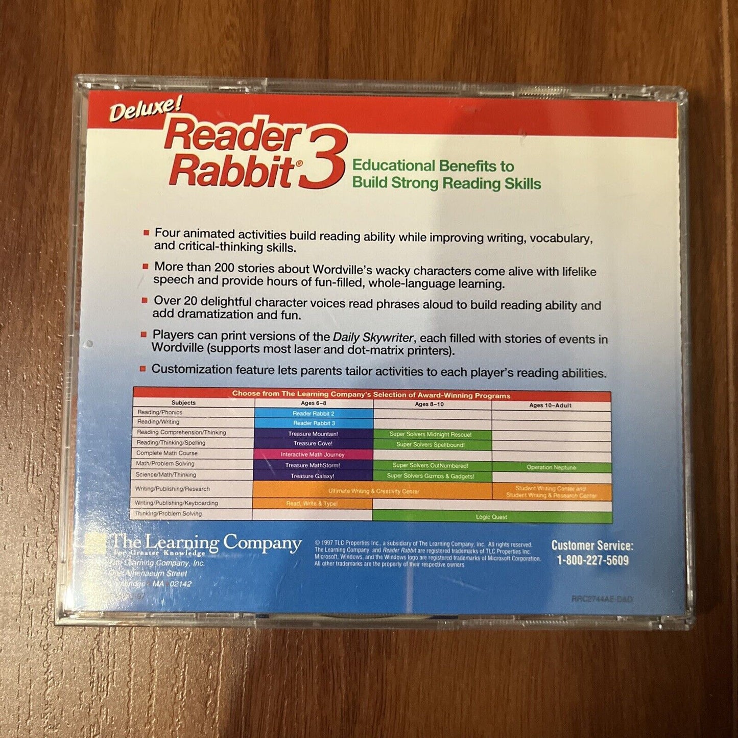 The Learning Company: Deluxe! Reader Rabbit 3 PC CDROM 1997 – Retro Unit