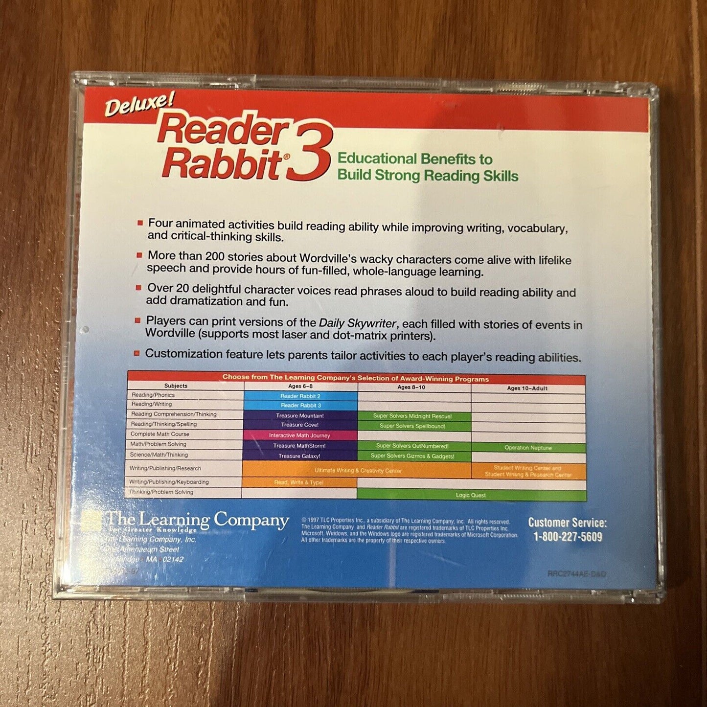 The Learning Company: Deluxe! Reader Rabbit 3 PC CDROM 1997