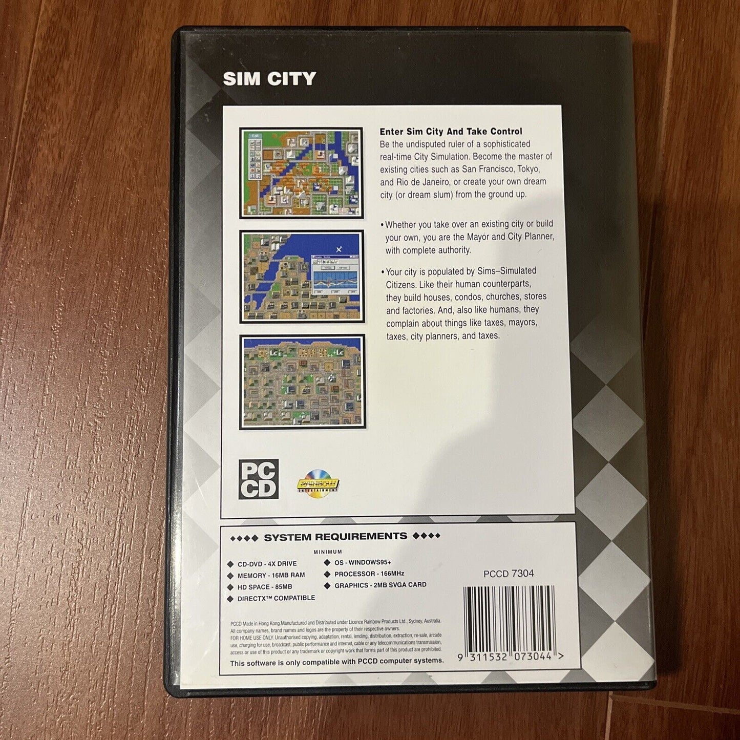 SimCity PC CDROM Windows 95