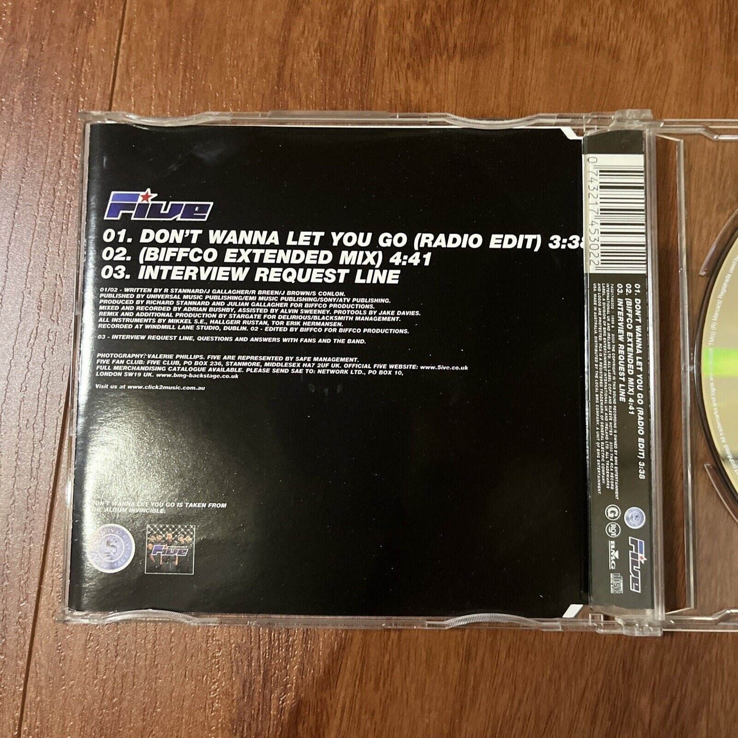 5ive - Don't Wanna Let You Go (CD, 2000)