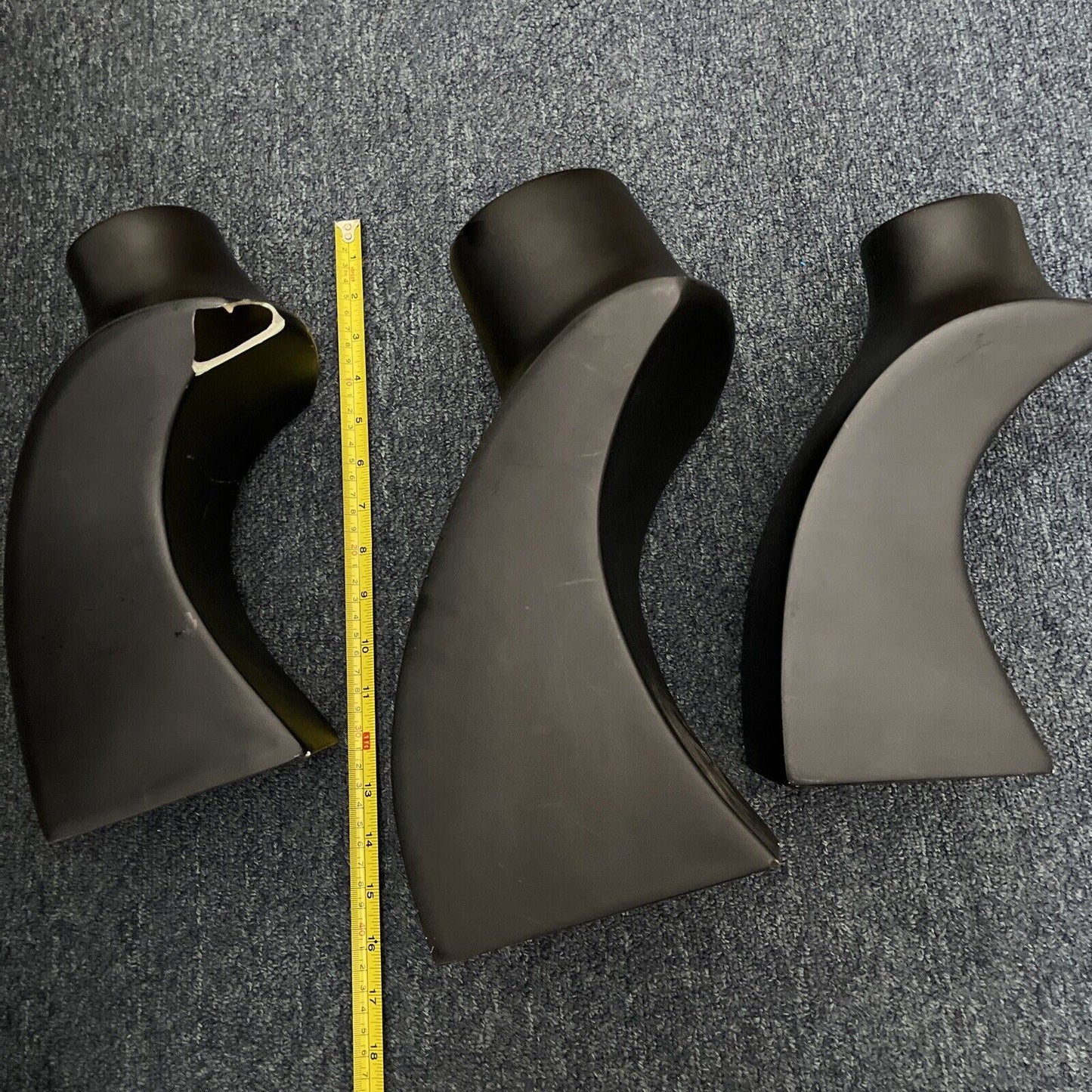 3x Necklace Jewellery Display Stand Black