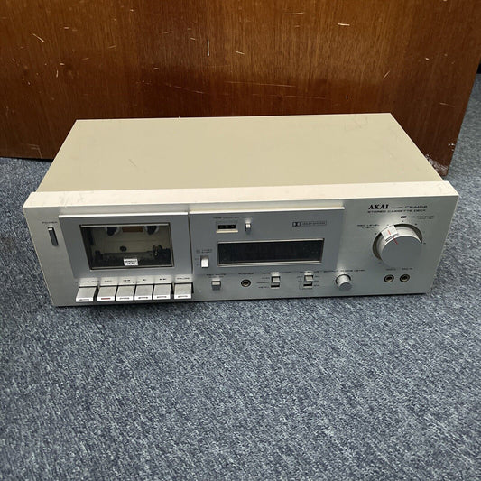 Akai Stereo Cassette Deck CS-M02 *for parts or repair - requires belt change*