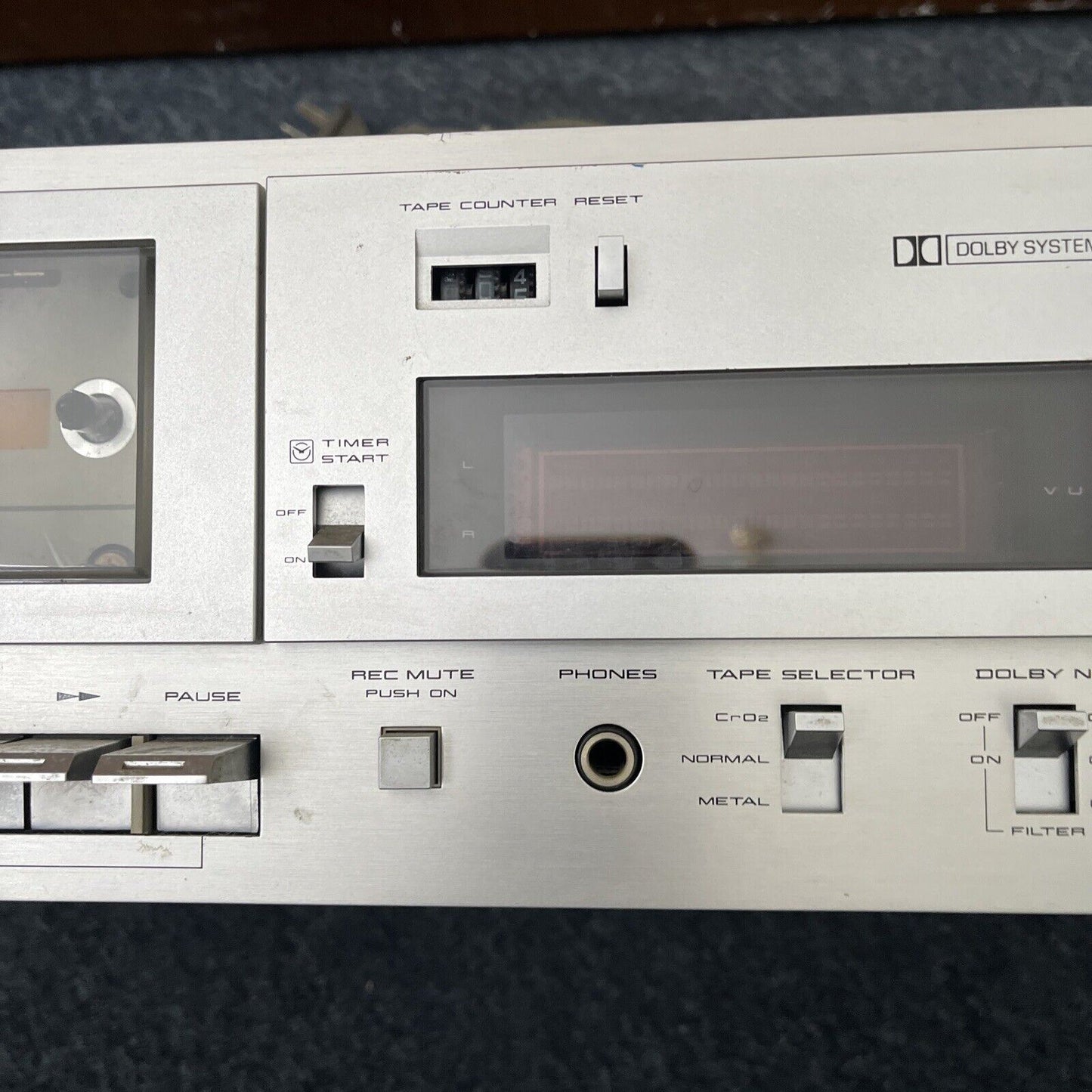 Akai Stereo Cassette Deck CS-M02 *for parts or repair - requires belt change*