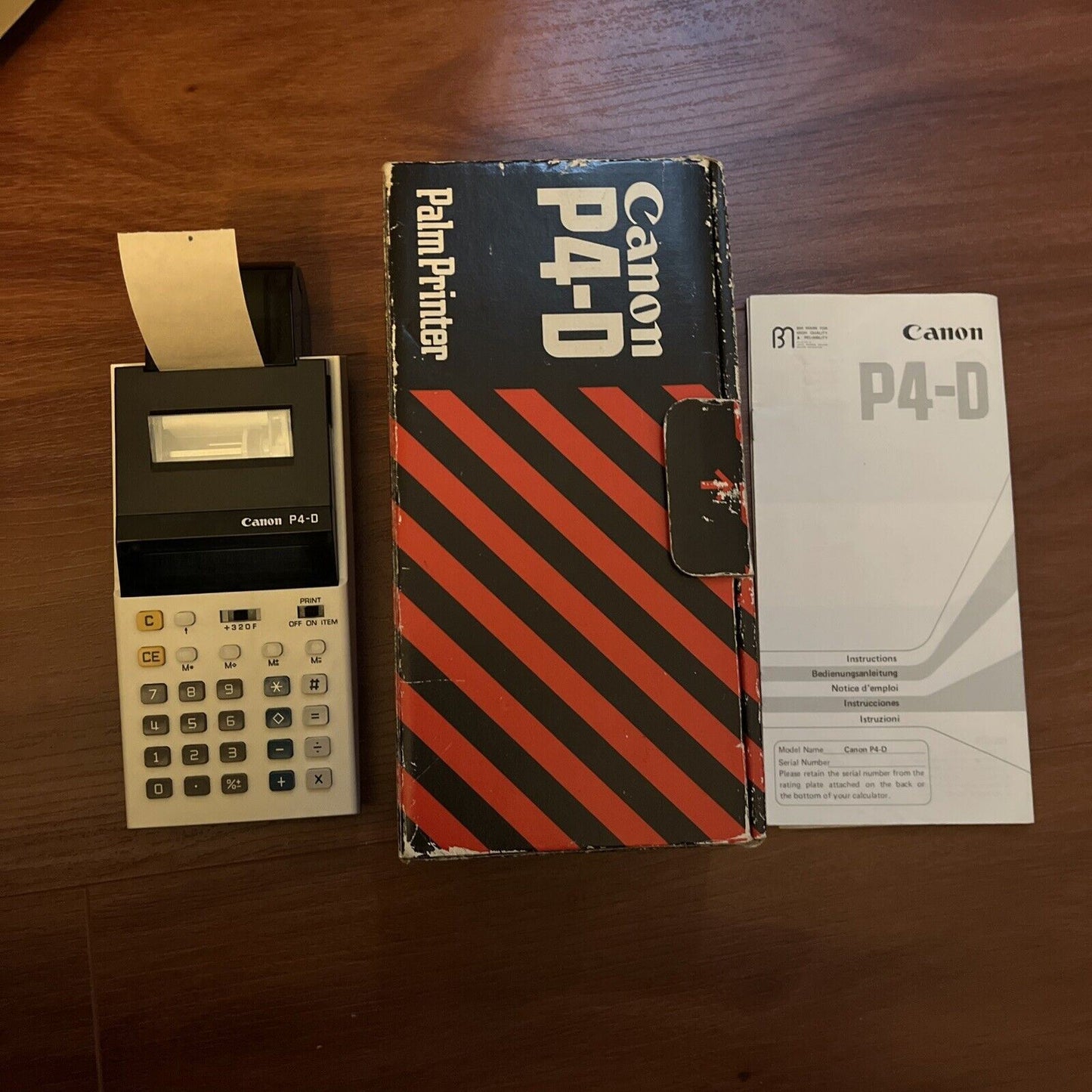 Canon P4-D Palm Printer Calculator *for parts or repair*