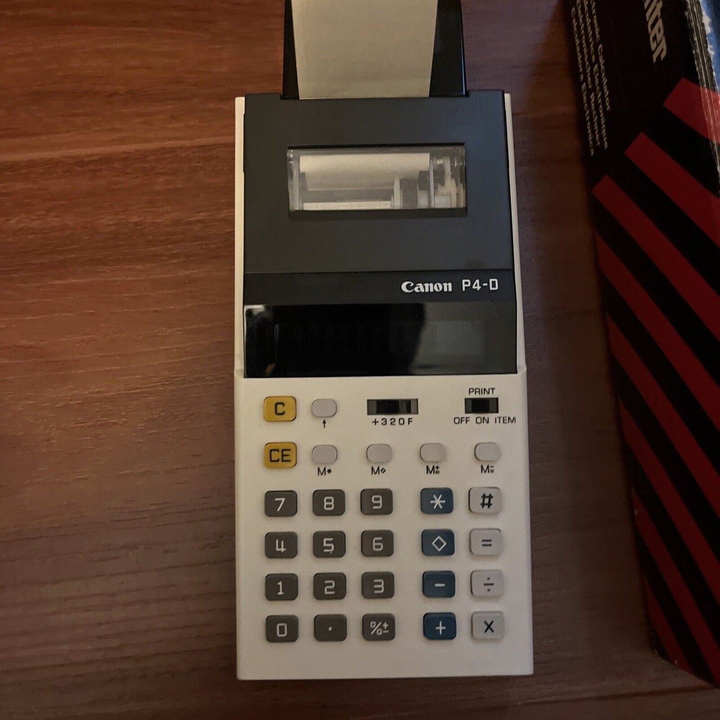 Canon P4-D Palm Printer Calculator *for parts or repair*