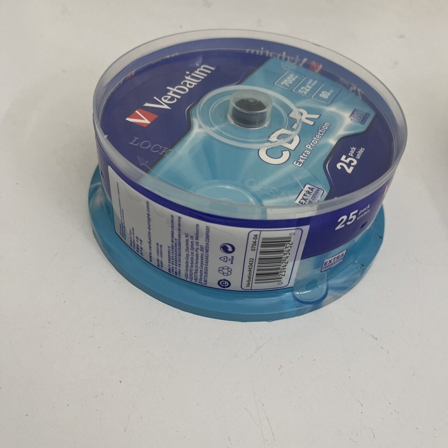 *New Sealed* 2x Verbatim CD-R 700MB/52X - 25 Pack Spindle