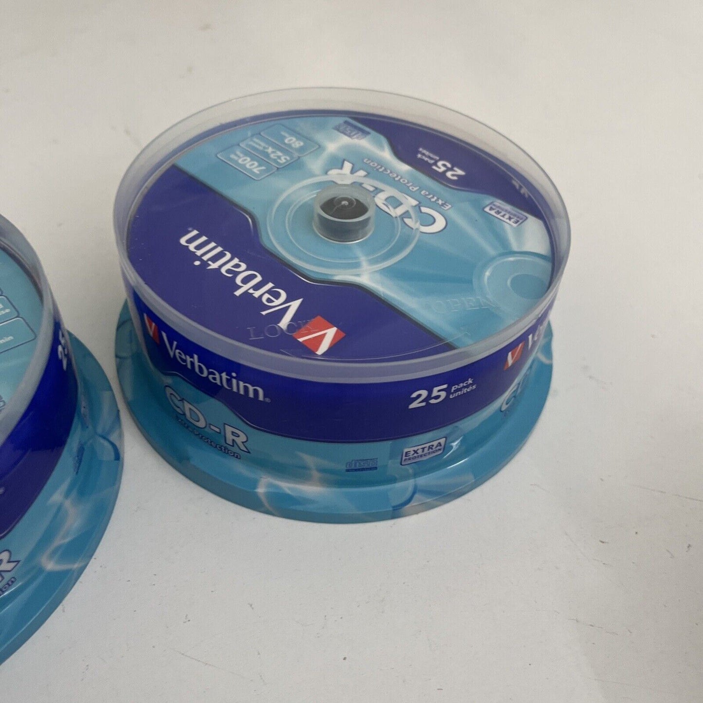 *New Sealed* 2x Verbatim CD-R 700MB/52X - 25 Pack Spindle
