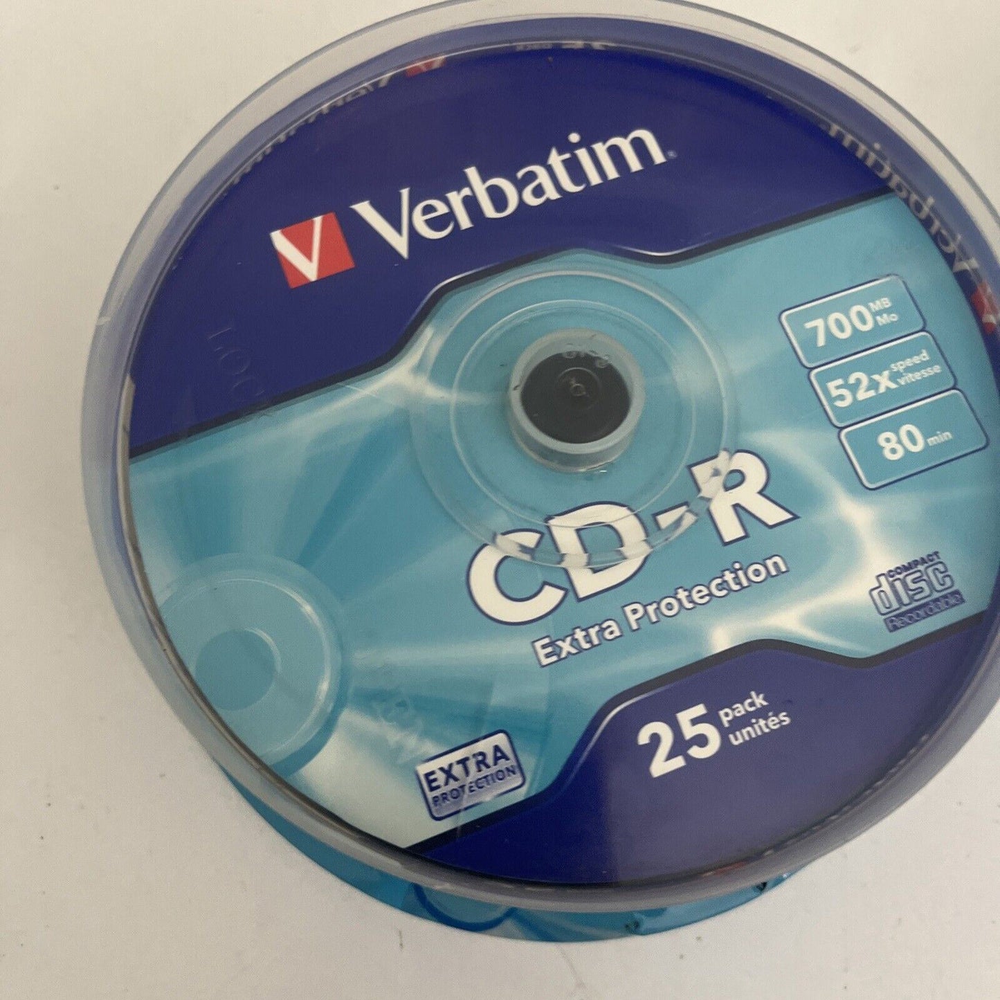 *New Sealed* 2x Verbatim CD-R 700MB/52X - 25 Pack Spindle