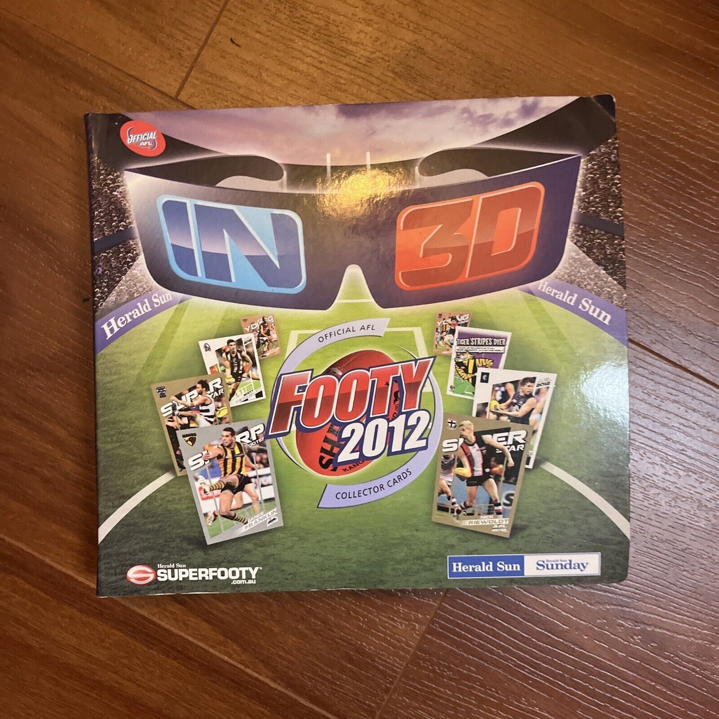 215x Collector's Cards Herald Sun AFL Footy 3D 2012