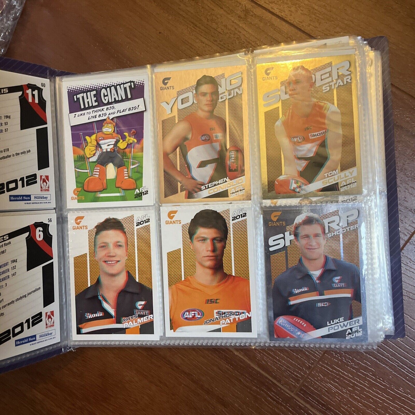 215x Collector's Cards Herald Sun AFL Footy 3D 2012