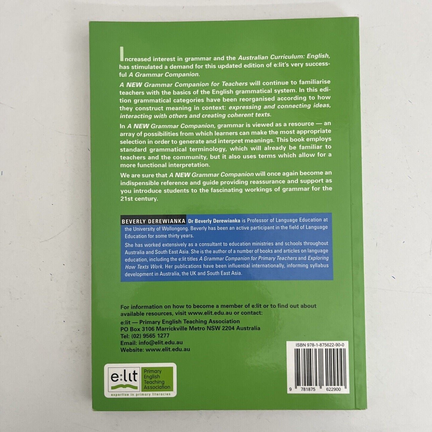 A New Grammar Companion for Teachers by Beverly Derewianka (Paperback, 2011)