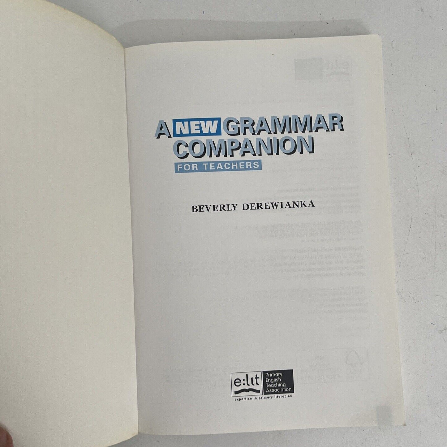 A New Grammar Companion for Teachers by Beverly Derewianka (Paperback, 2011)