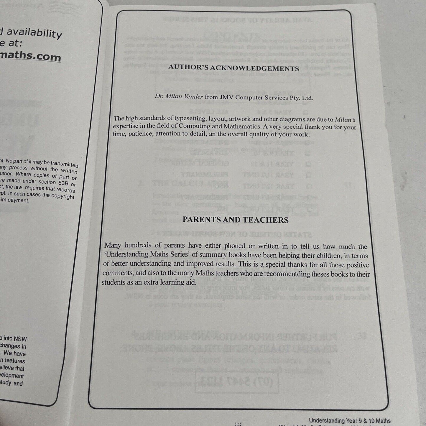 Understanding Maths: Year 9 and 10: Maths Intermediate Course by Warwick Martin