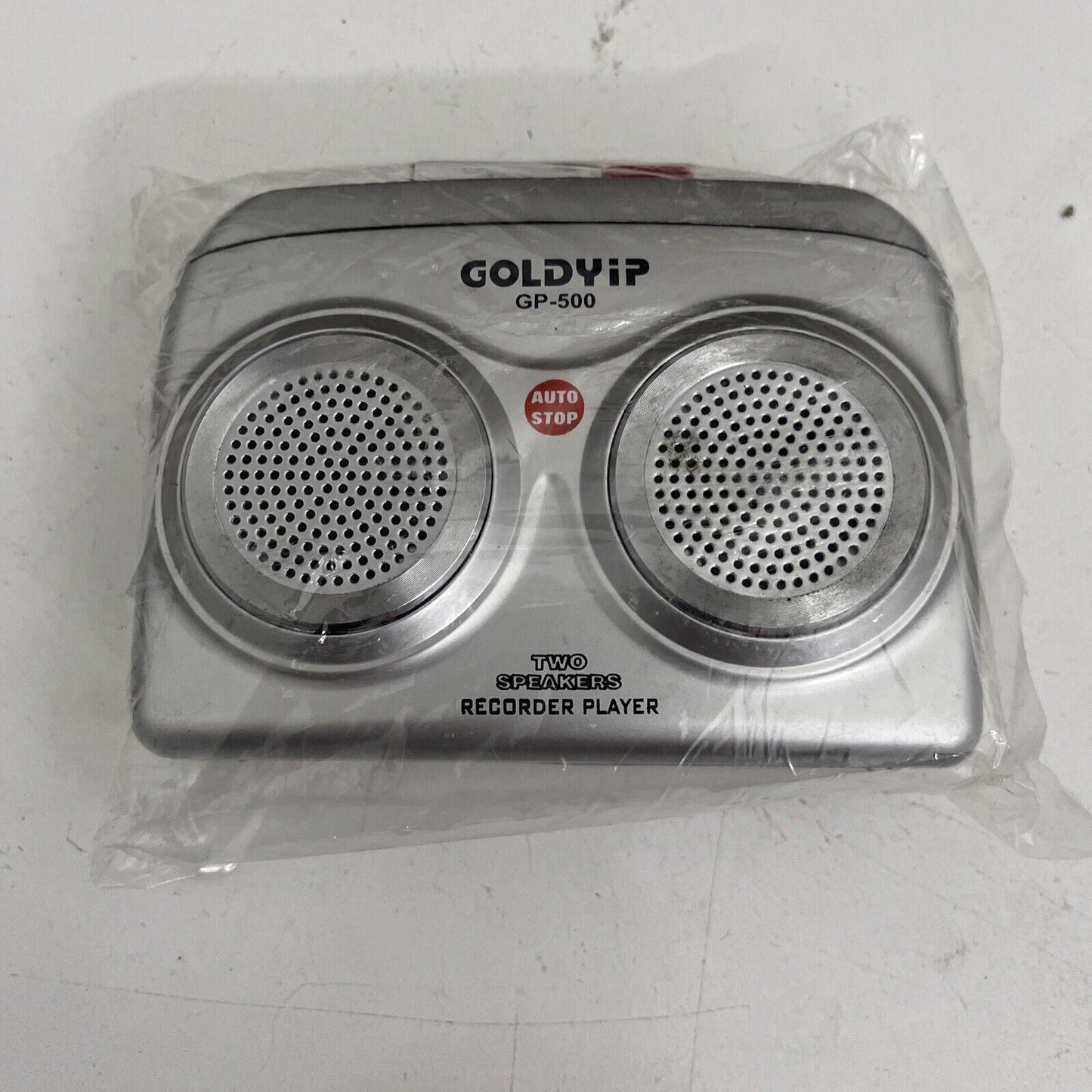 GOLDYIP Portable Stereo Two Speaker Cassette Tape Music Player Recorder GP-500