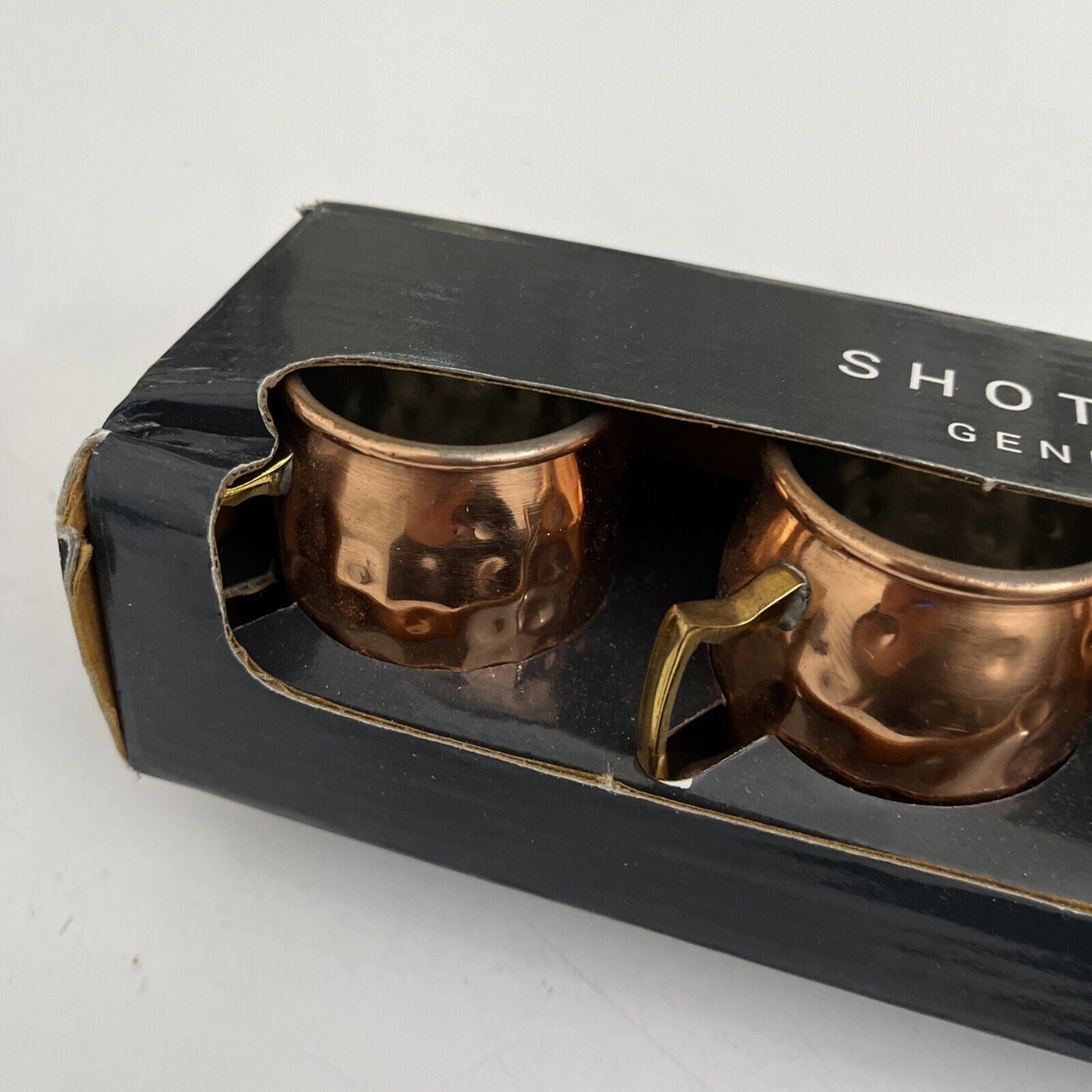 4x Shot Glasses - Genuine Copper