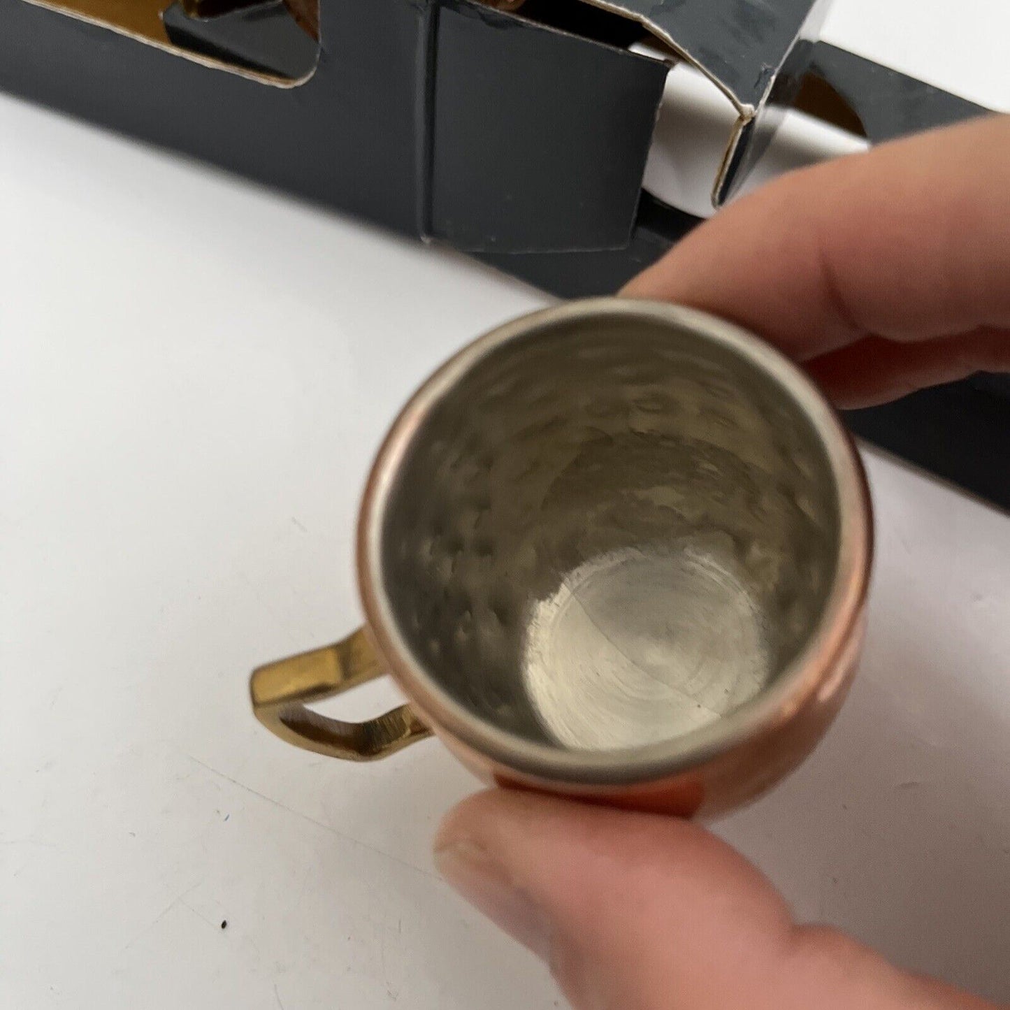 4x Shot Glasses - Genuine Copper