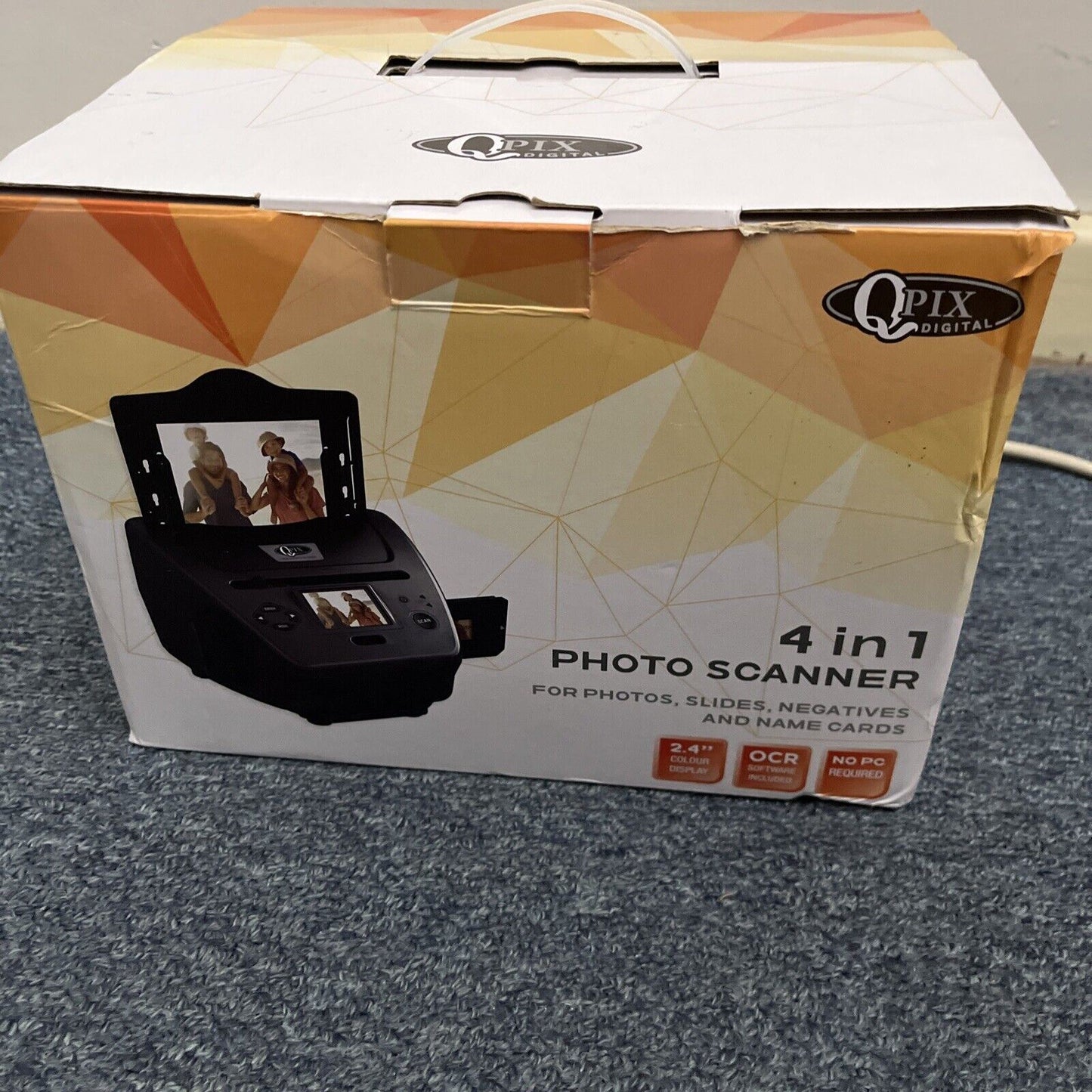 Qpix PS970H Standalone Photo Slides Negatives Scanner Black Retro Unit