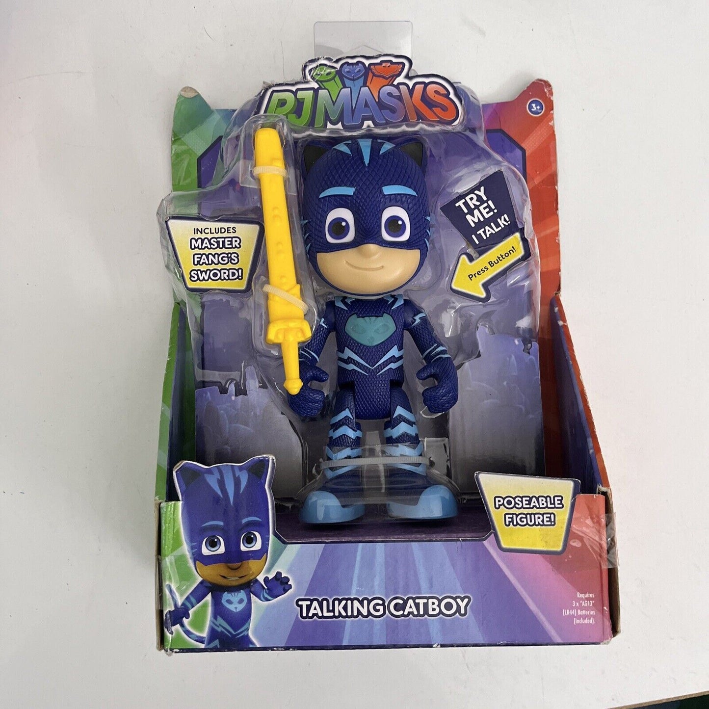 PJ Masks Talking Catboy Poseable Figure Toy Just Play 2017 Brand New