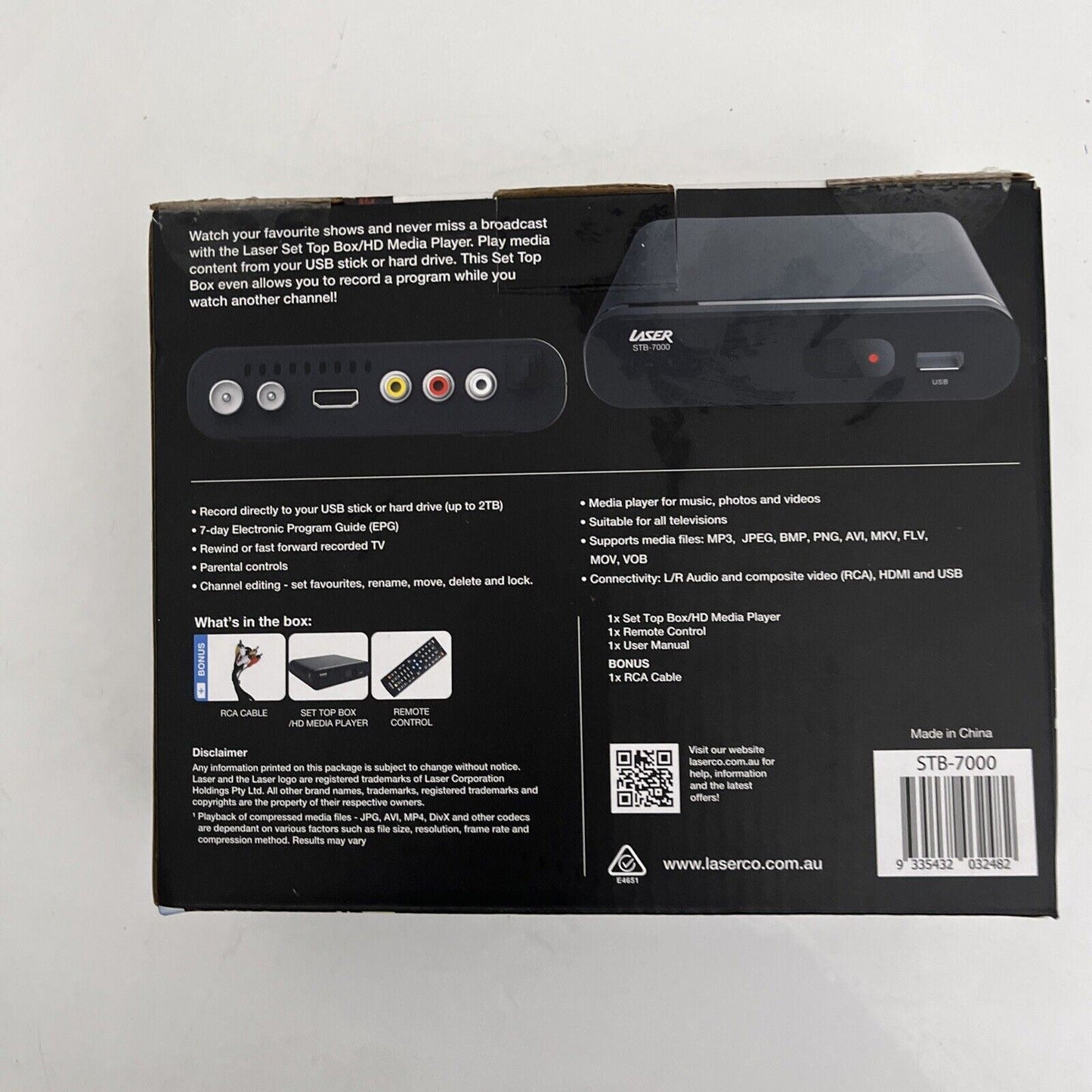 Laser STB-7000 Full HD Set Top Box