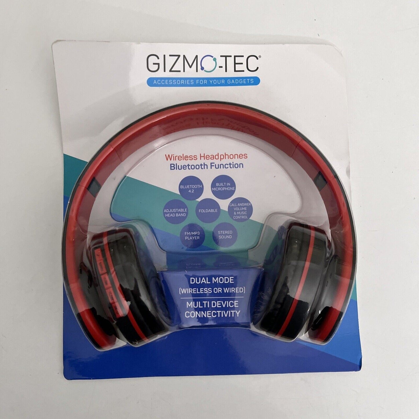 Gizmotec Wireless Bluetooth Headphones FM Radio MP3 Player GT5046 MicroSD