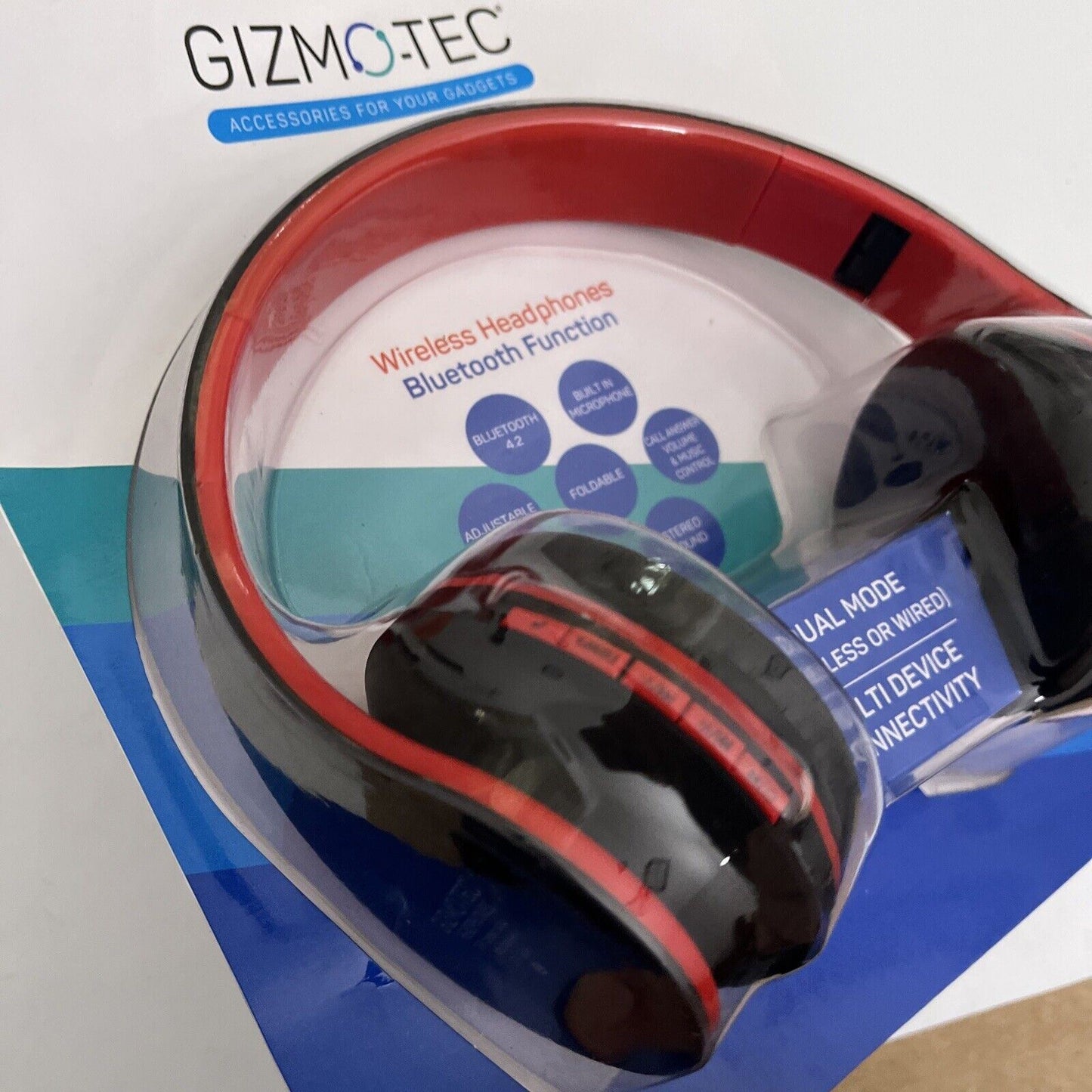 Gizmotec Wireless Bluetooth Headphones FM Radio MP3 Player GT5046 MicroSD