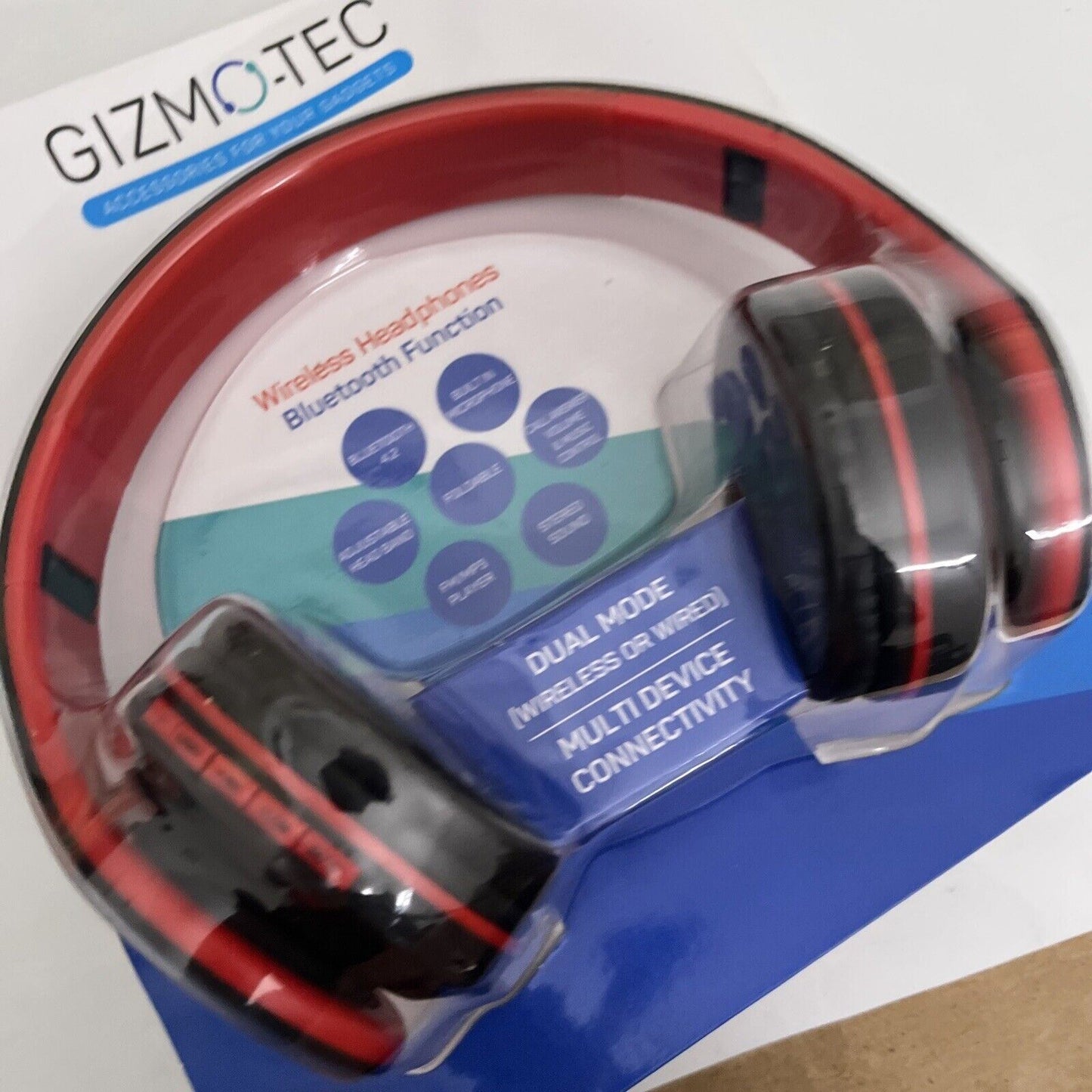 Gizmotec Wireless Bluetooth Headphones FM Radio MP3 Player GT5046 MicroSD
