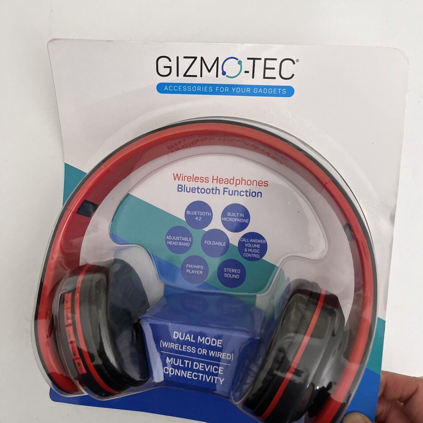 Gizmotec Wireless Bluetooth Headphones FM Radio MP3 Player GT5046 MicroSD