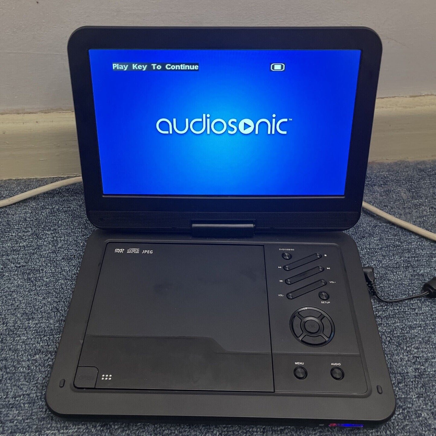 Audiosonic 10.1" Portable DVD Player PD-1016