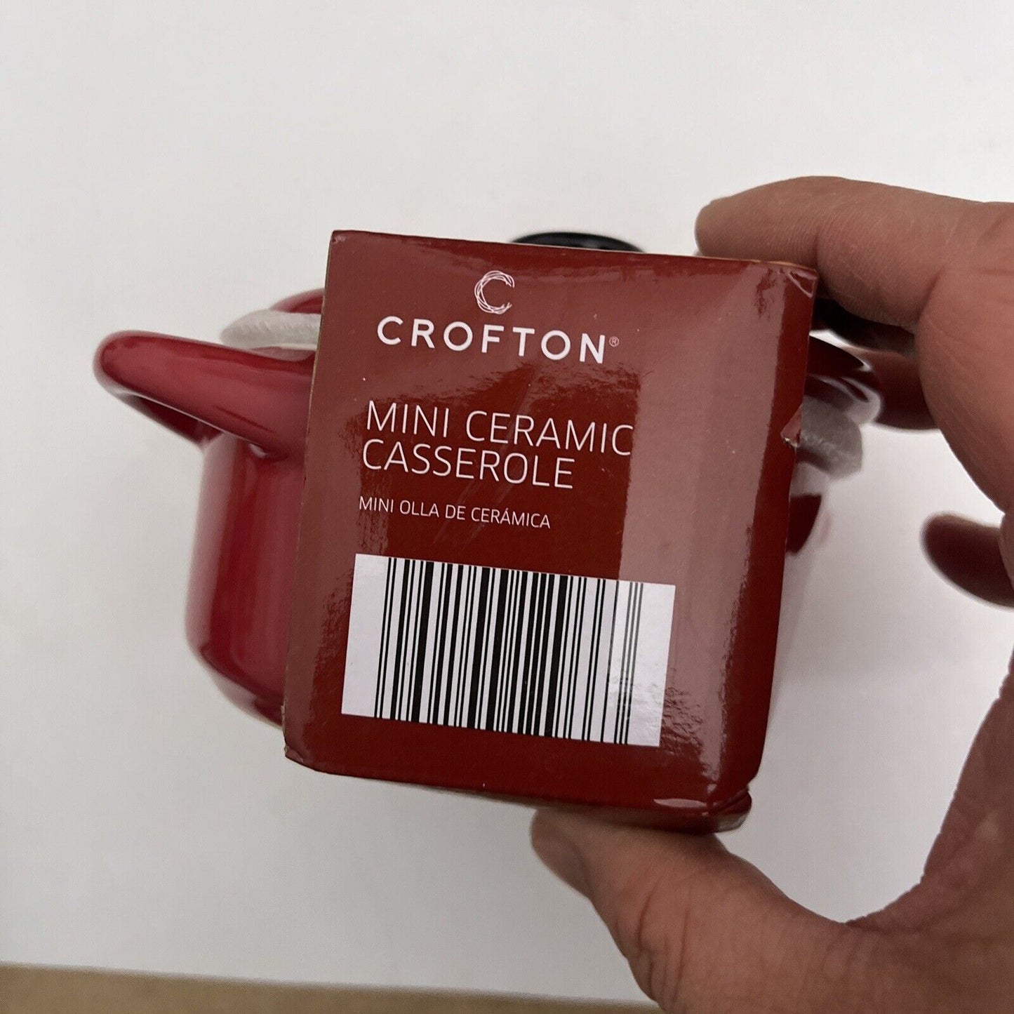 Crofton Mini Ceramic Casserole with Lid Red