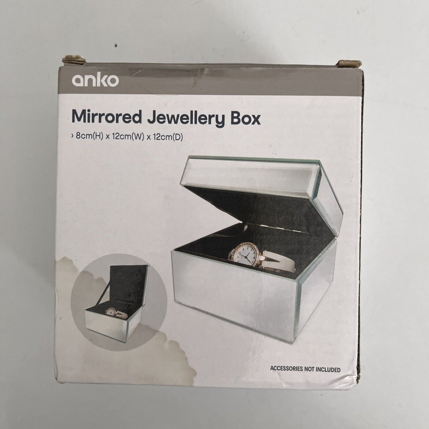 Anko Mirrored Jewellery Box *New*