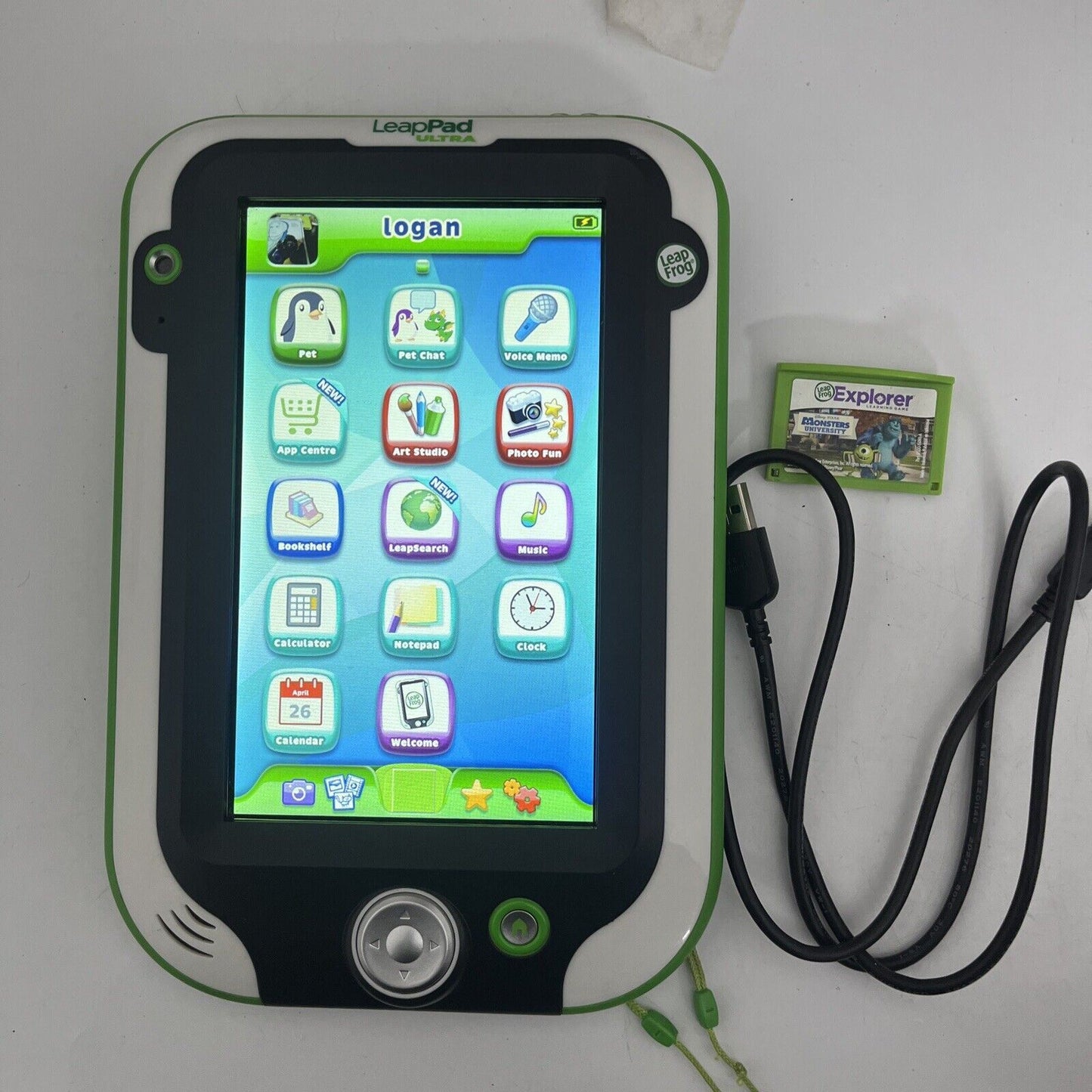 LeapPad Ultra Leapfrog Tablet Model 83334 with Monsters University Game