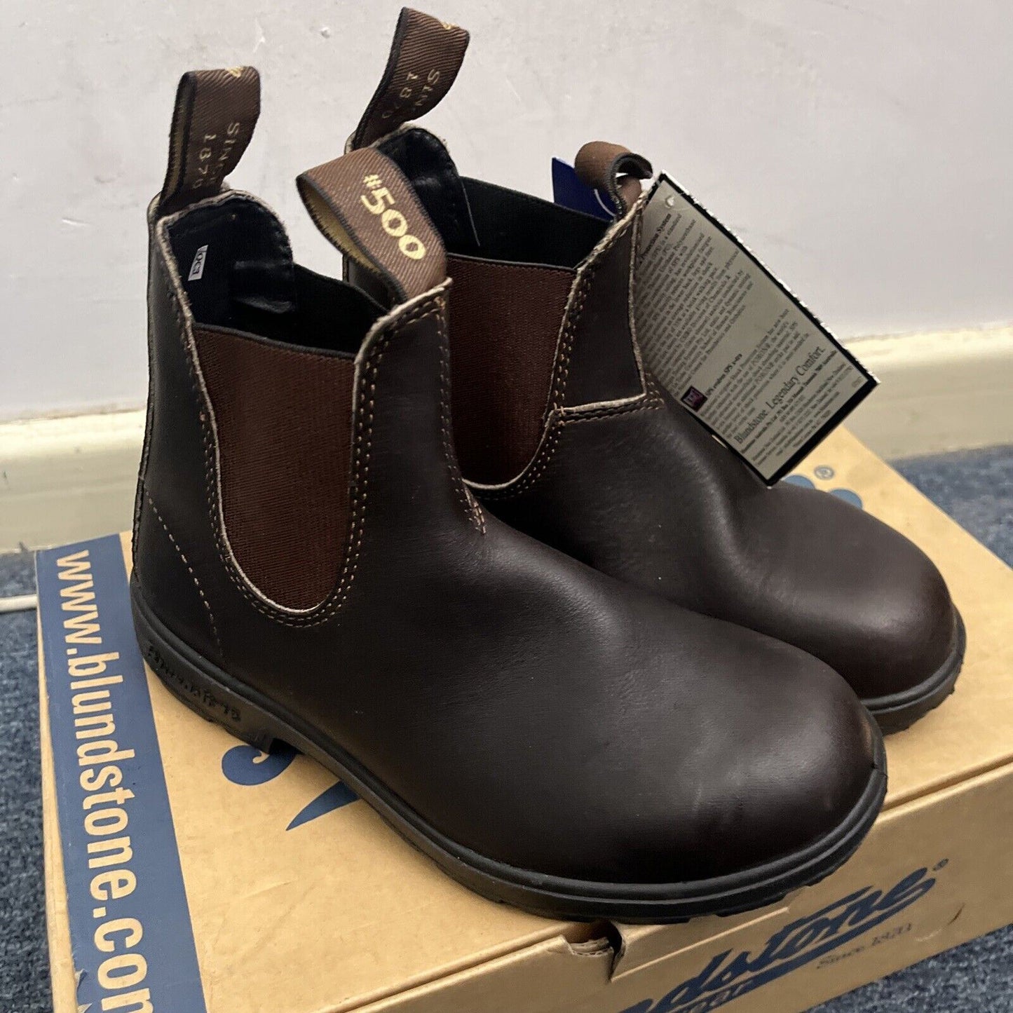 Blundstone Boots Style 500 Stout Brown Size 3