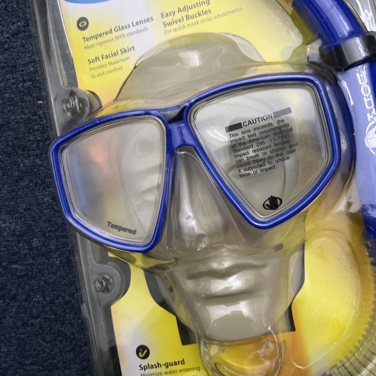 Snorkel & Mask for Adults Ages 13 and Up *Never Used*