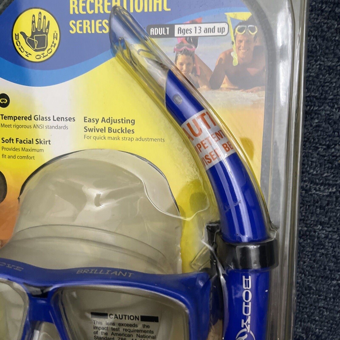 Snorkel & Mask for Adults Ages 13 and Up *Never Used*