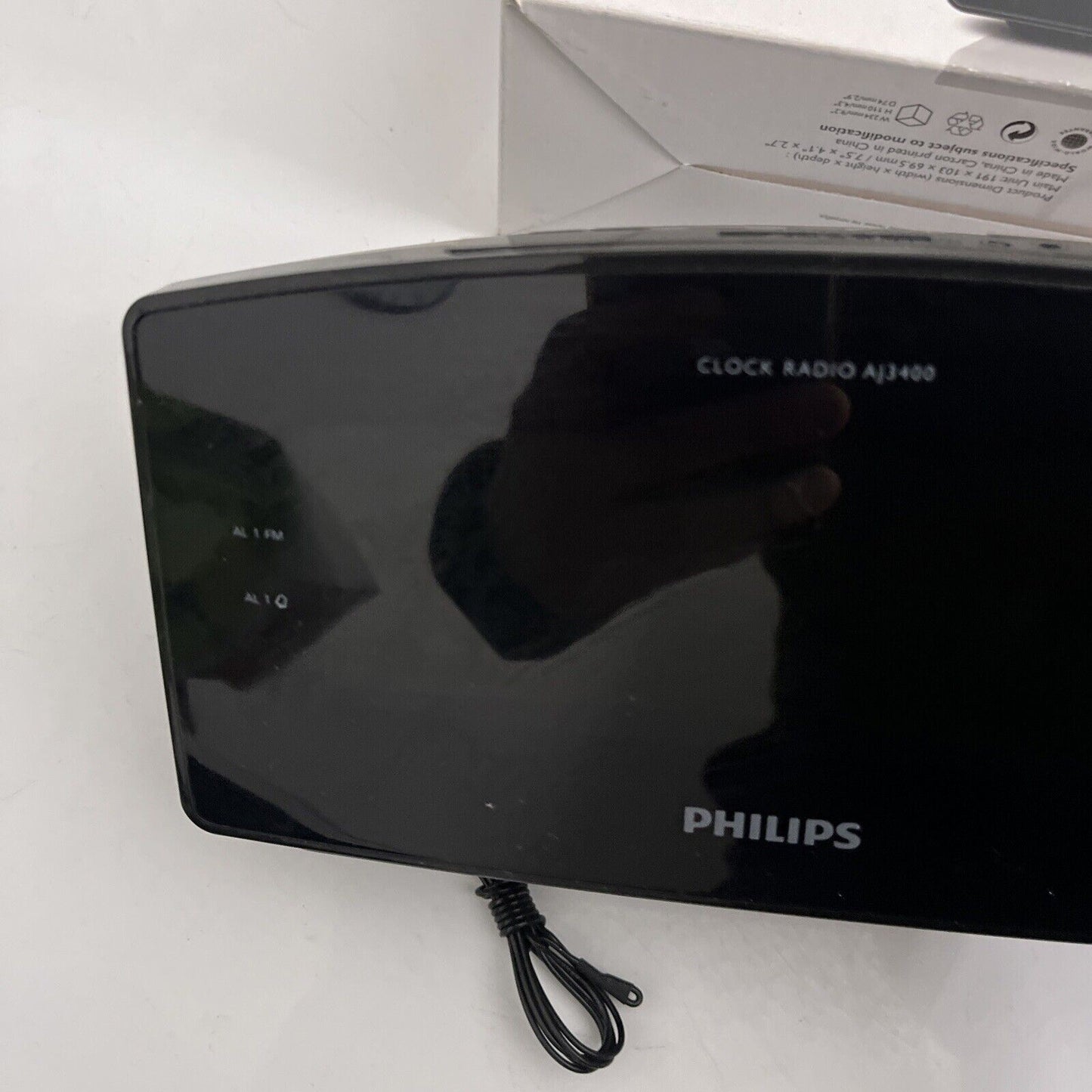 Philips Big Large Display Clock Alarm FM Radio AJ3400/79