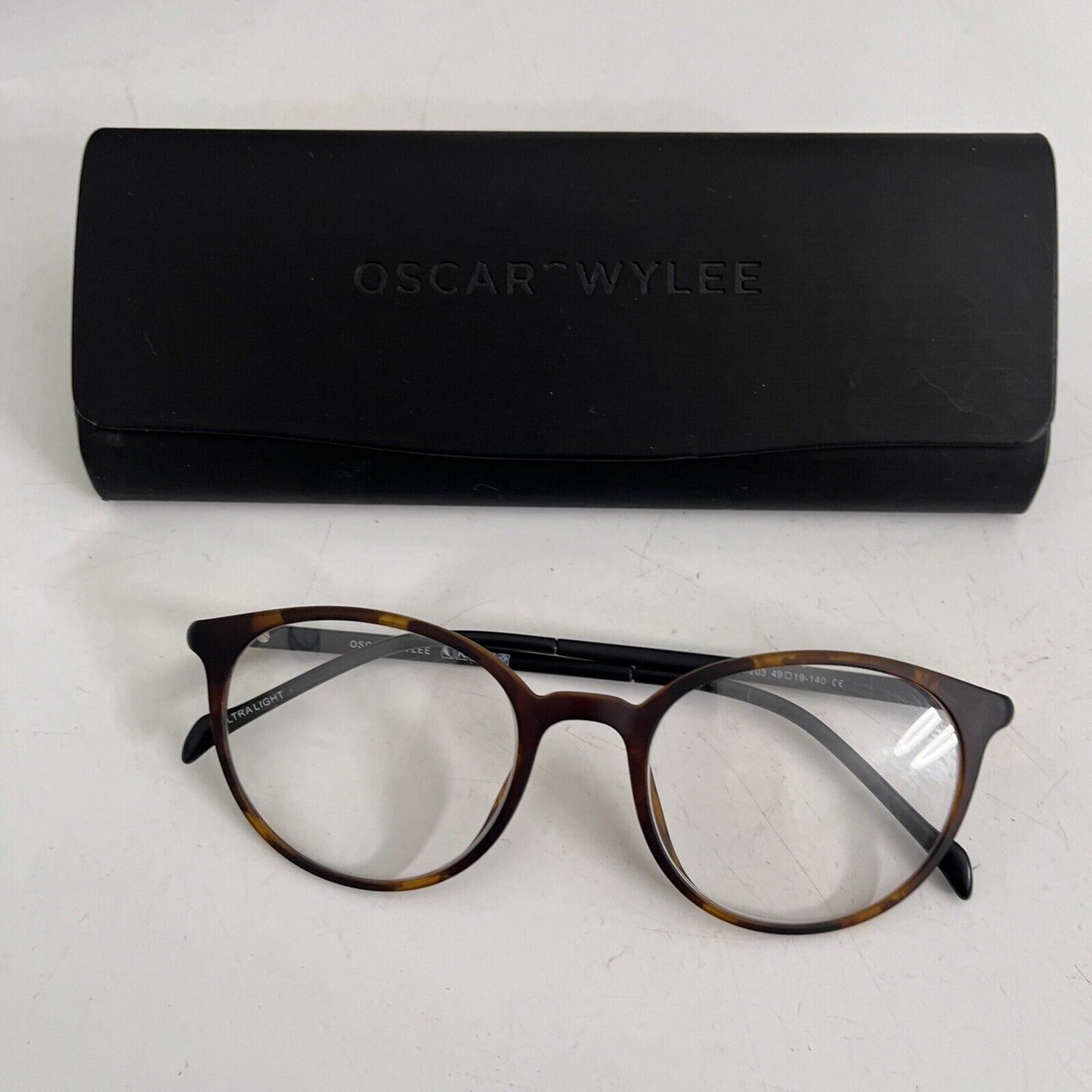 Oscar Wylee Eyeglasses Brown LOLA-203 49/19-140 With Case