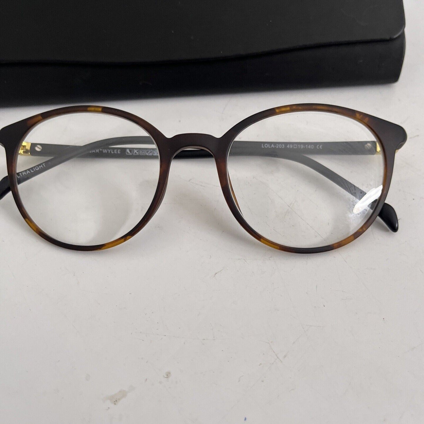 Oscar Wylee Eyeglasses Brown LOLA-203 49/19-140 With Case