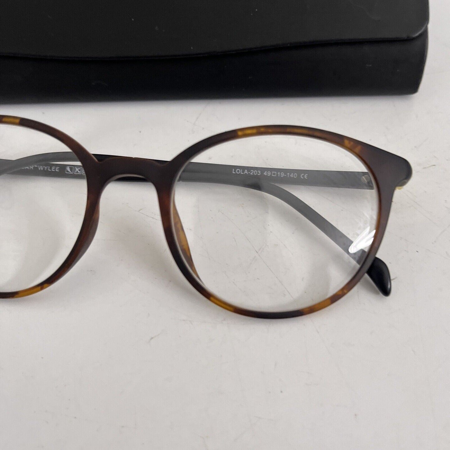 Oscar Wylee Eyeglasses Brown LOLA-203 49/19-140 With Case