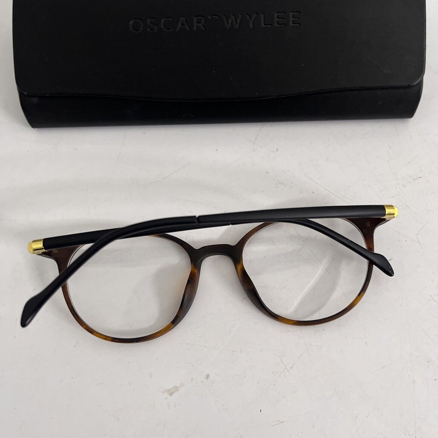 Oscar Wylee Eyeglasses Brown LOLA-203 49/19-140 With Case