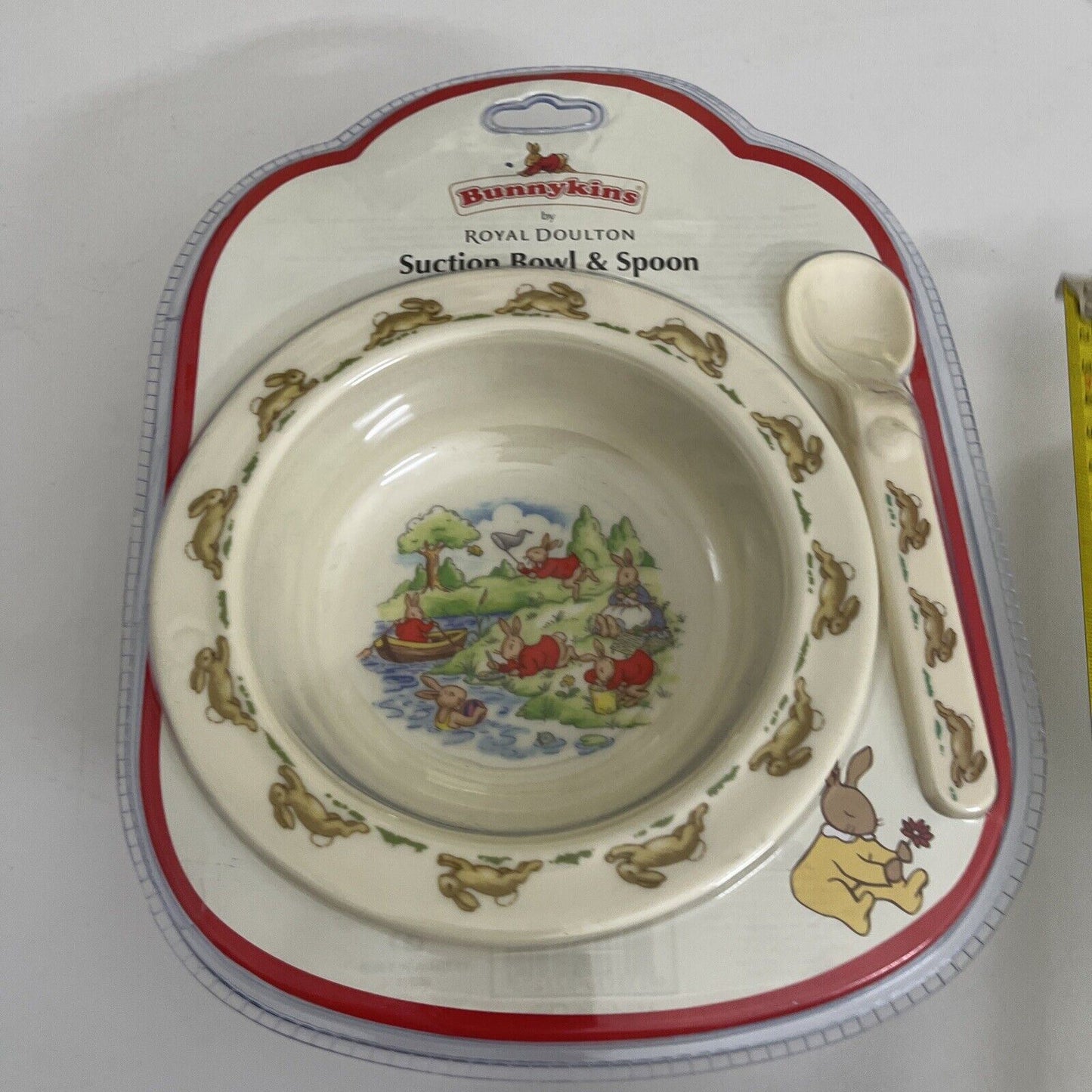 Bunnykins By Royal Doulton Suction Bowl & Spoon for 18 months and over *New*