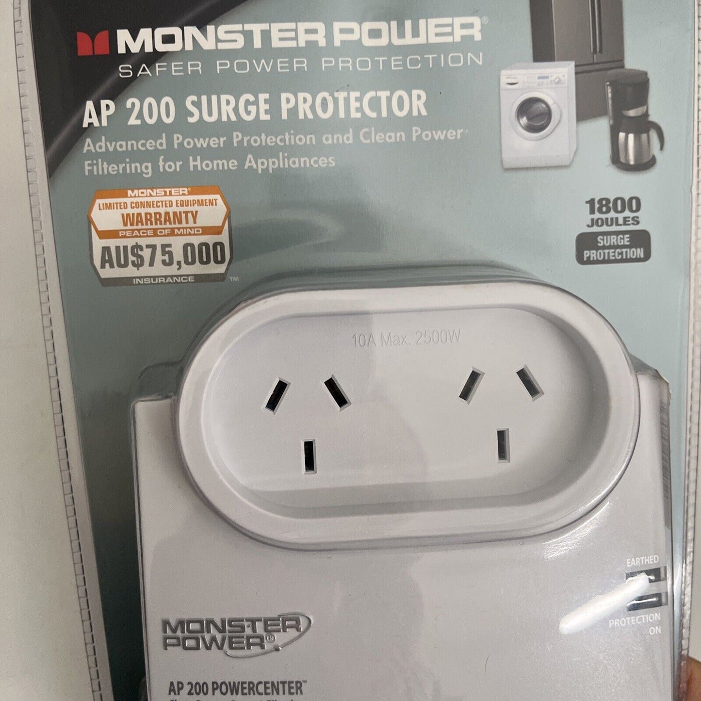 *New Sealed* Monster Power AP200 Surge Protector Filtering For Home Appliances