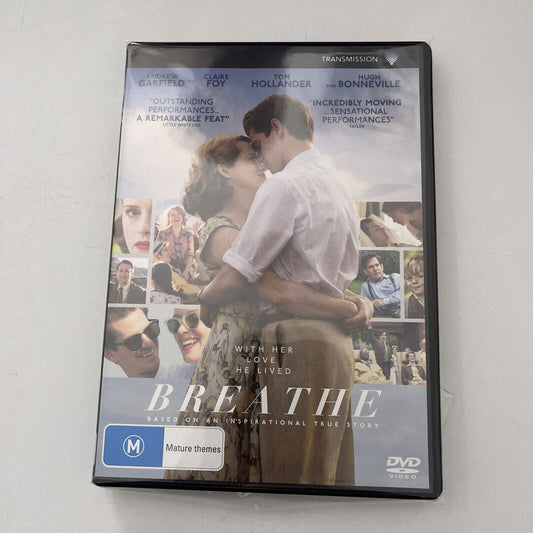 Breathe (DVD, 2017) Andrew Garfield, Claire Foy, Ed Speleers NEW Region 4