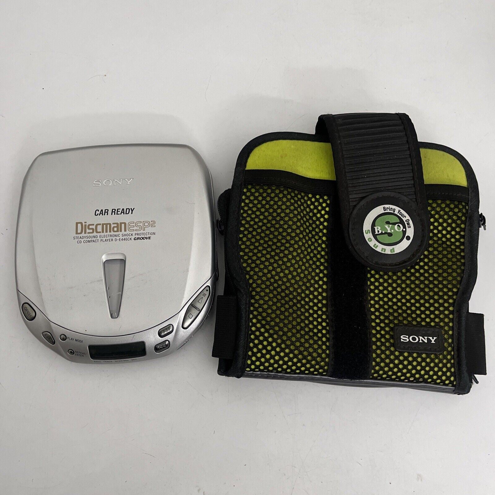 Sony Discman D-E446CK Portable CD Player Carrying Case *for parts or r ...