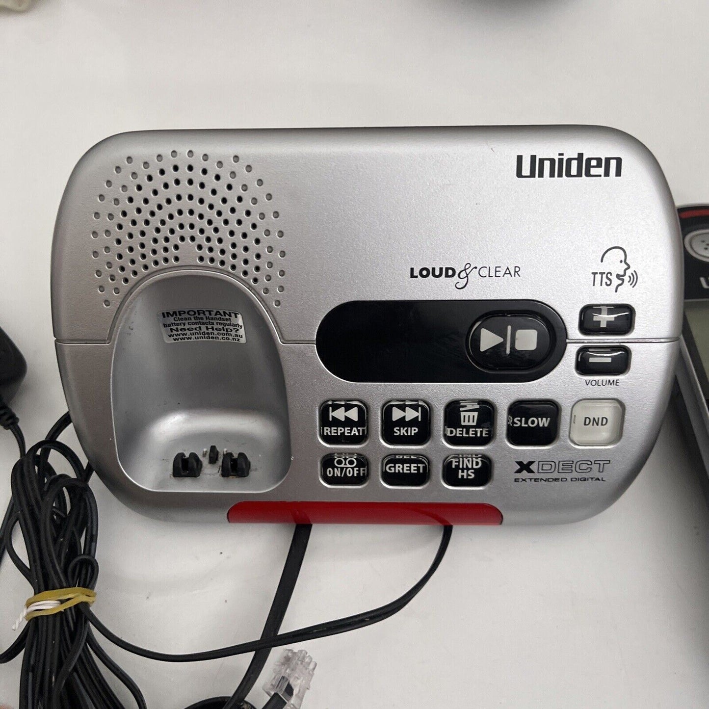 Uniden SSE35 Loud & Clear XDECT Extended Digital with Handset