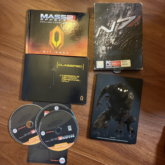 Mass Effect 2 - Collector's Edition Steelbook PC DVD-ROM Manual & Book