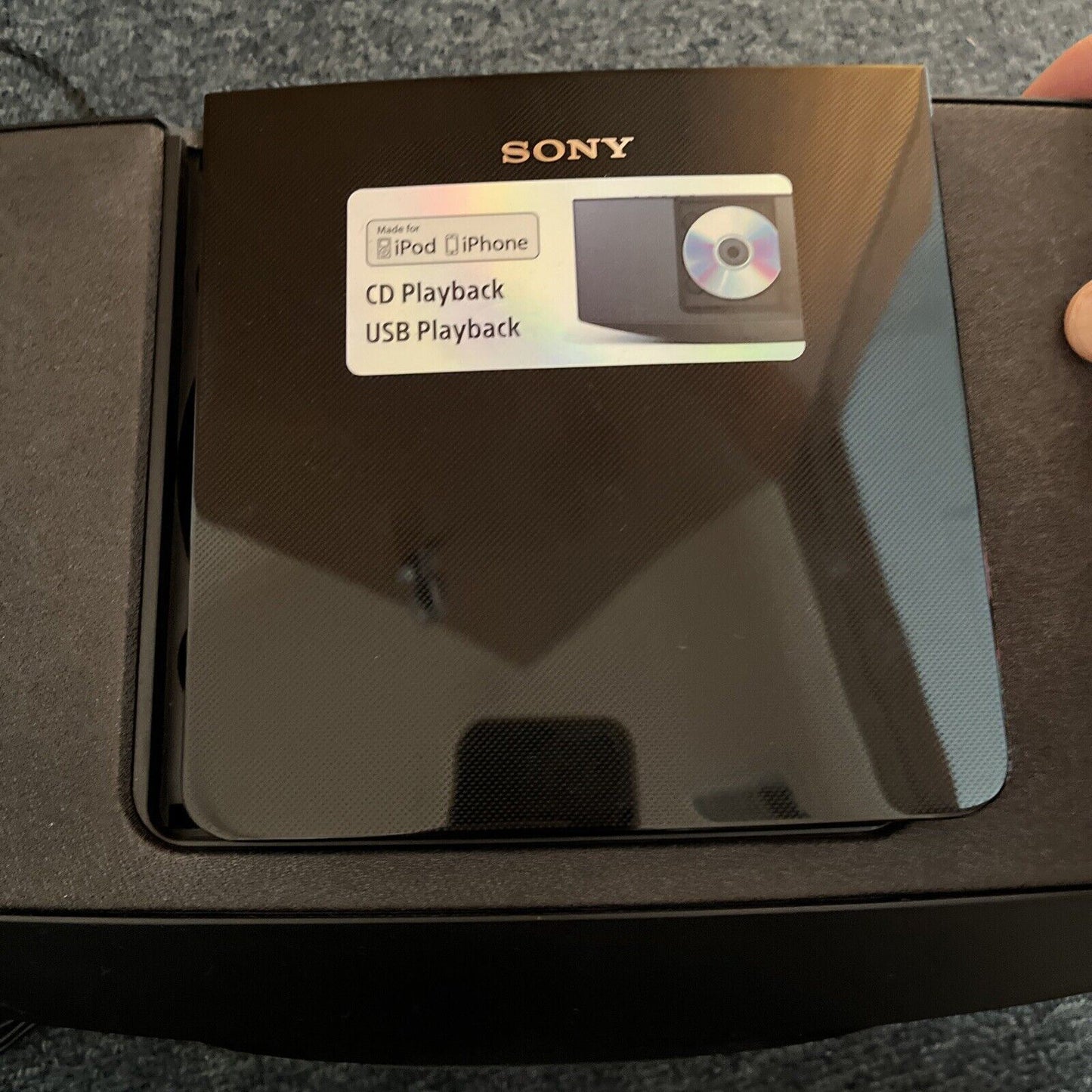 Sony Personal Audio System CD AM/FM Radio Player CMTV11iP *CD Tray Not Working*